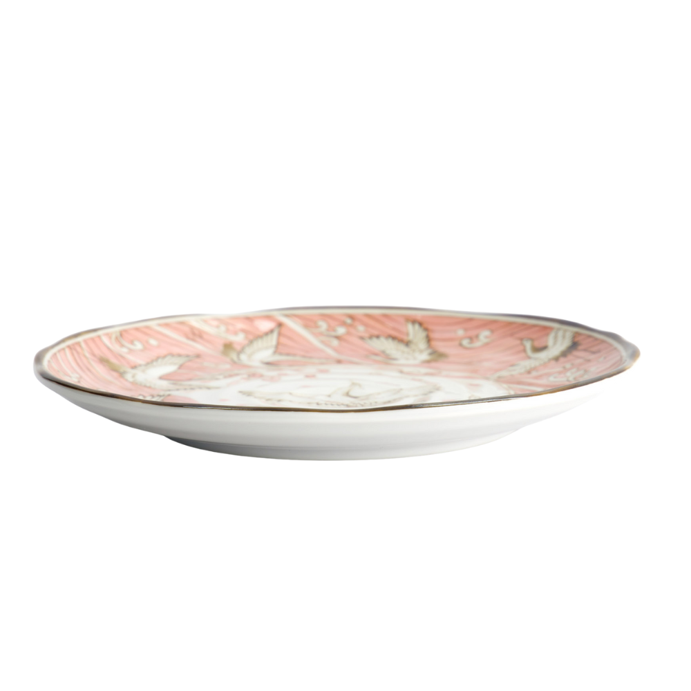 Crane tallerken, Pink - Ø16,5 cm